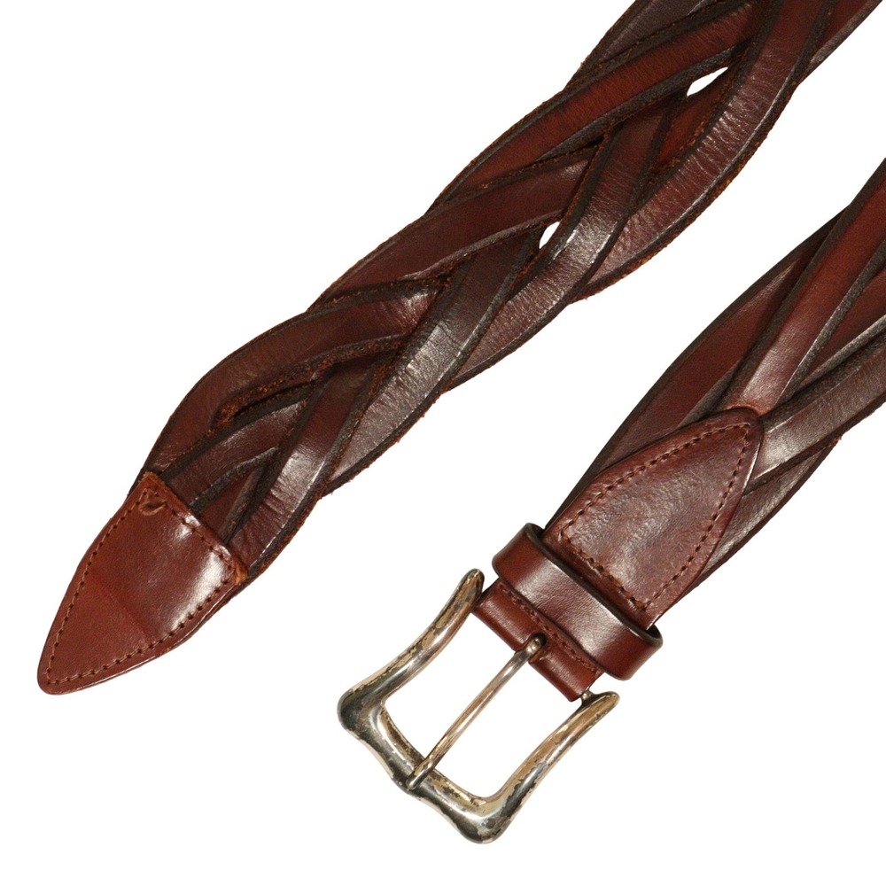 Banana‎ Republic Belt Braided Leather Boho Brown Women 28